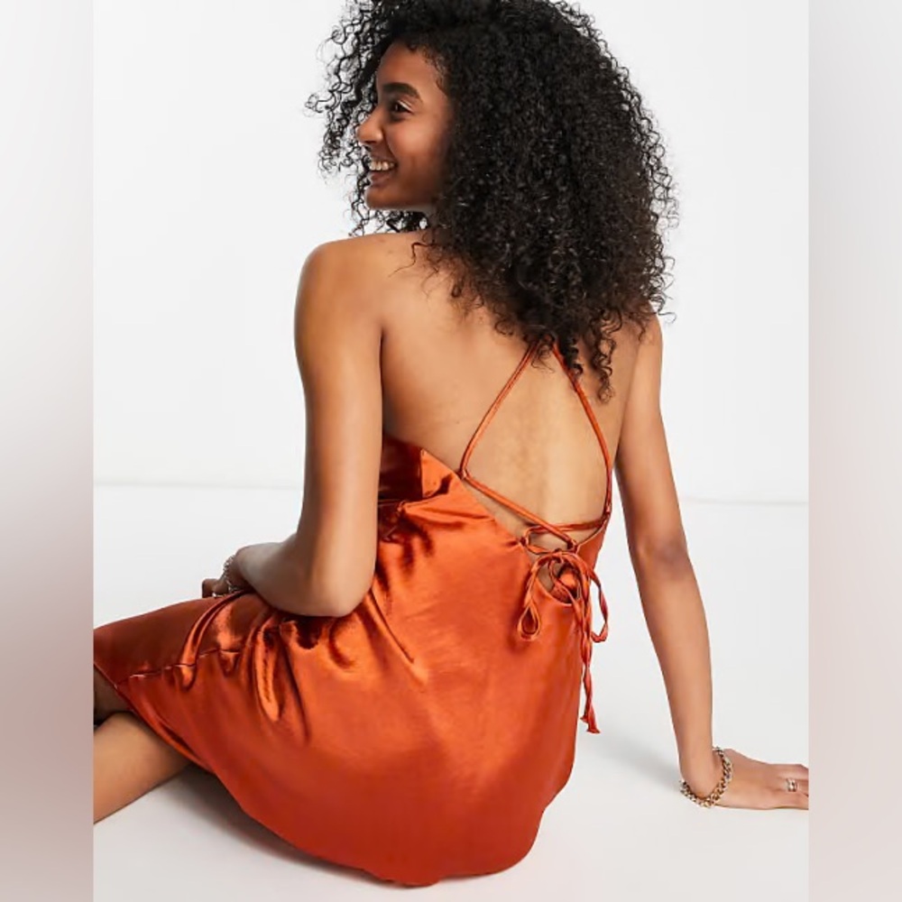 ASOS Maxi Slip Dress - Rust Color - Picture 3 of 5